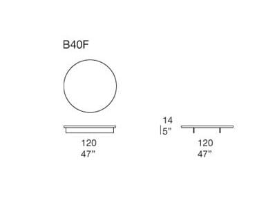 Деревянный круглый низкий журнальный столик Paola Lenti ARCH-00089305 - Вид №2