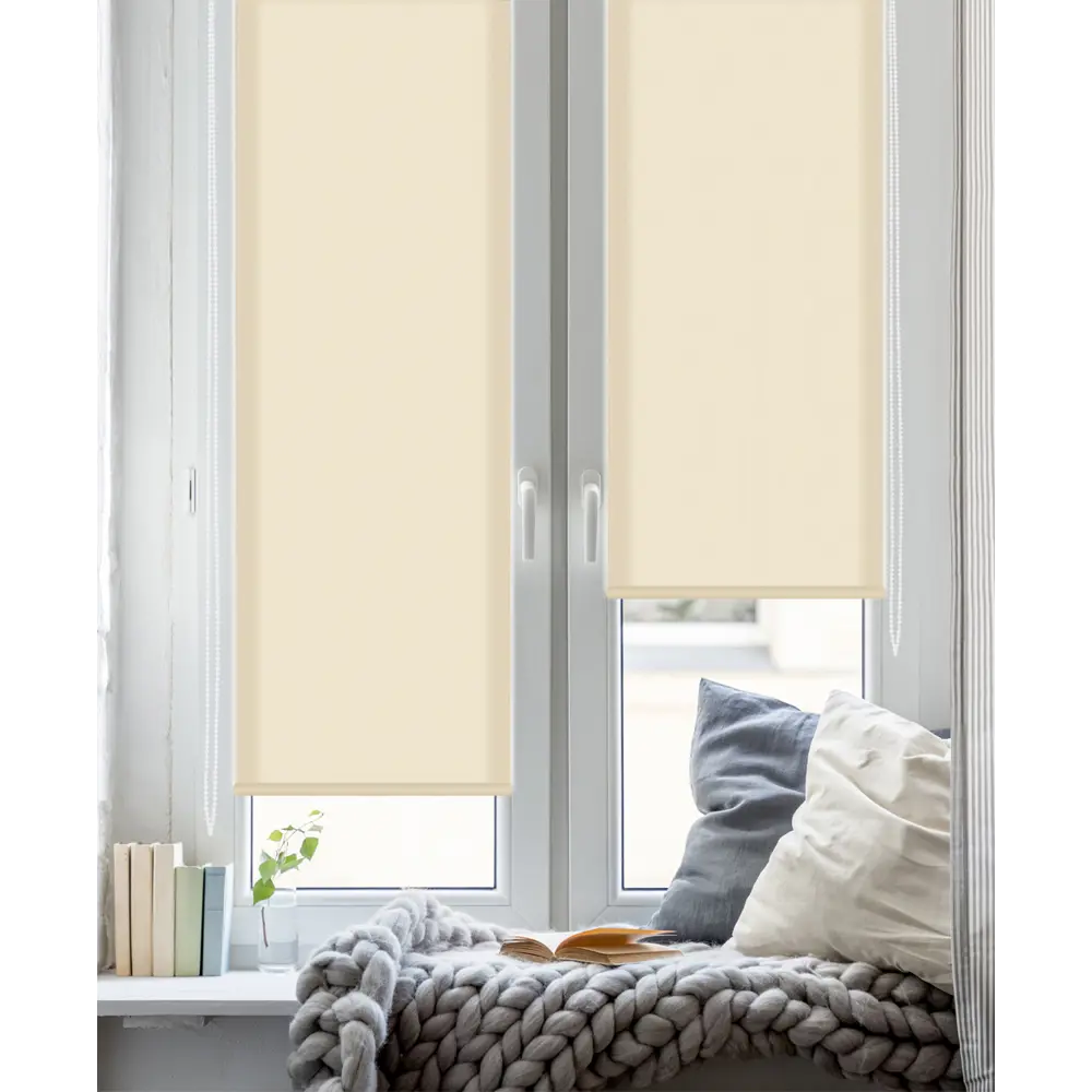 Штора рулонная Stars 60x160 см бежевая GARDEN STLM-2013119 - Вид №4