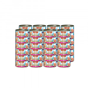 ПР0044330*48 Корм для кошек кусочки тунца с креветками в рыбном супе конс. 70г (упаковка - 48 шт) PETREET