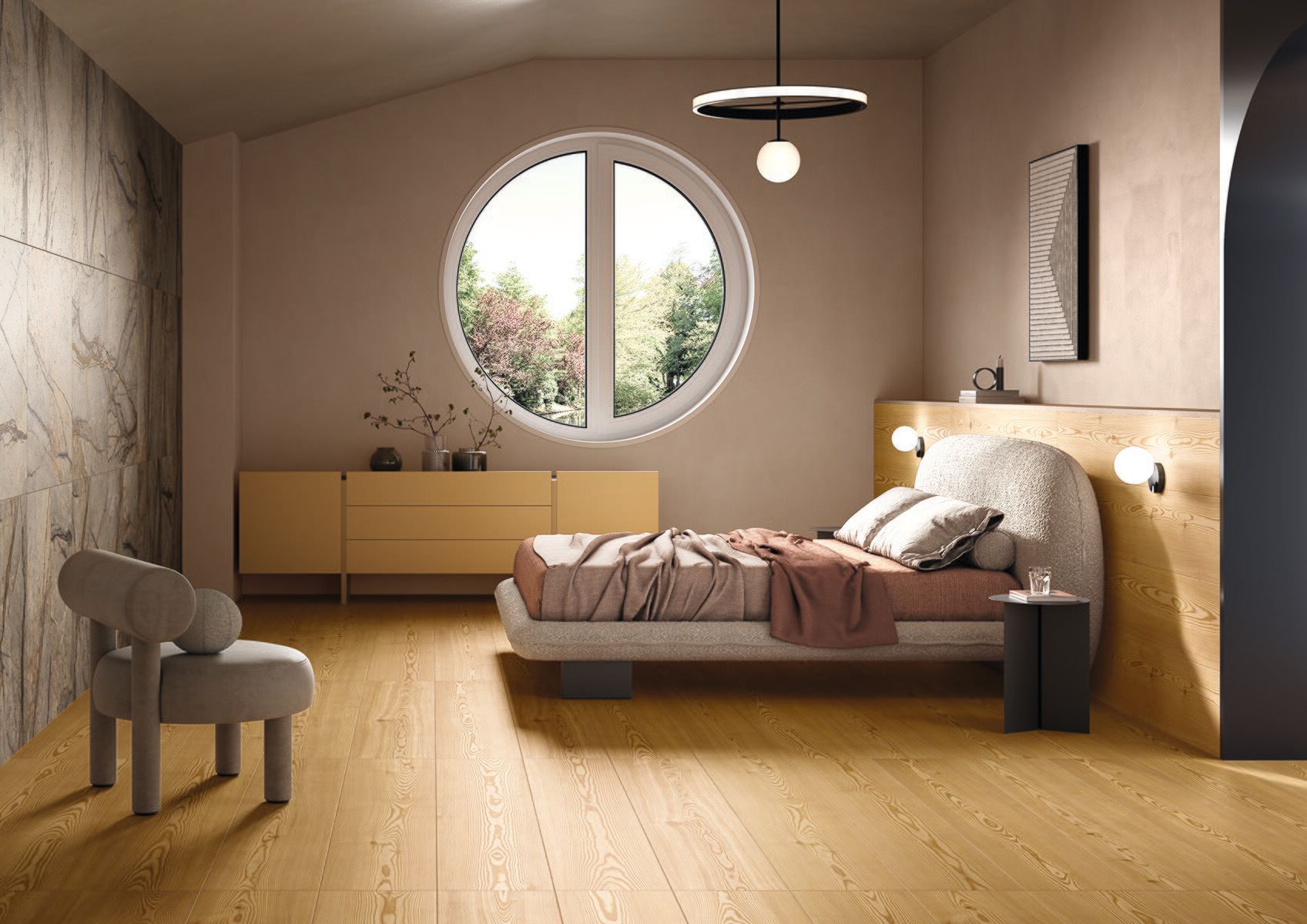 Пол / облицовка керамогранита под дерево Revigrés ARCH-00109566 - Вид №2