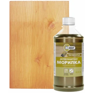 Морилка для дерева водная Умный Ремонт 0.5 л цвет лиственница