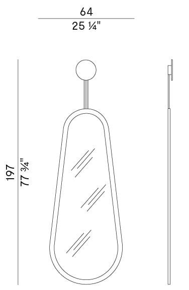 Настенное зеркало в рамке Potocco ARCH-00115808 - Вид №4