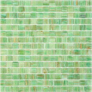 Декоративная мозаика STE129-40-327x327 32.7x32.7см стекло цвет зеленый ALMA StellaR