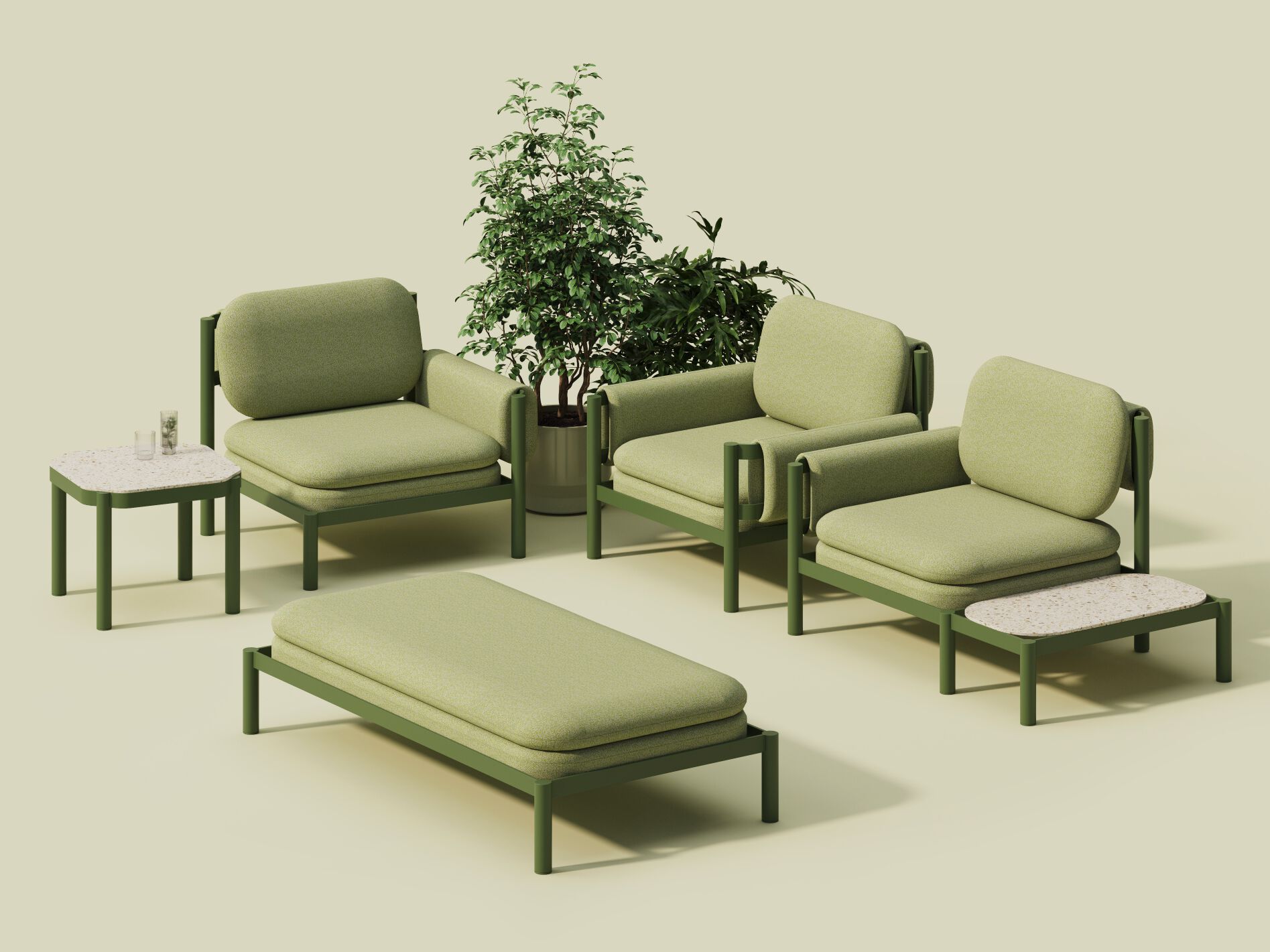 Алюминиевый садовый стул с подлокотниками Joyf Tropic ARCH-00131769 - Вид №2