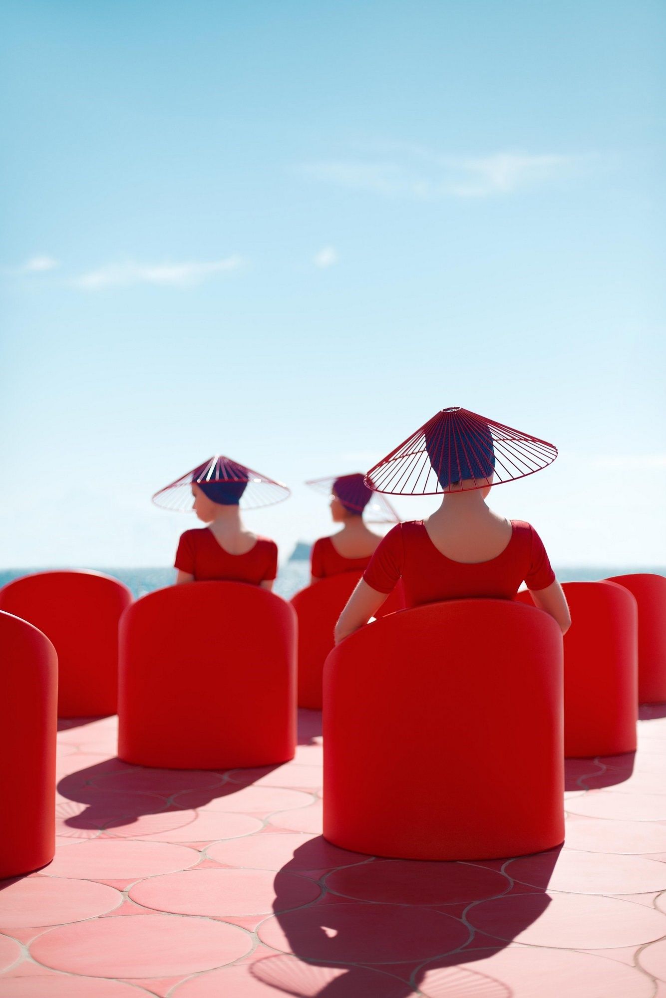 Круглый стол из полиэтилена Diabla Lipstick ARCH-00118469 - Вид №5