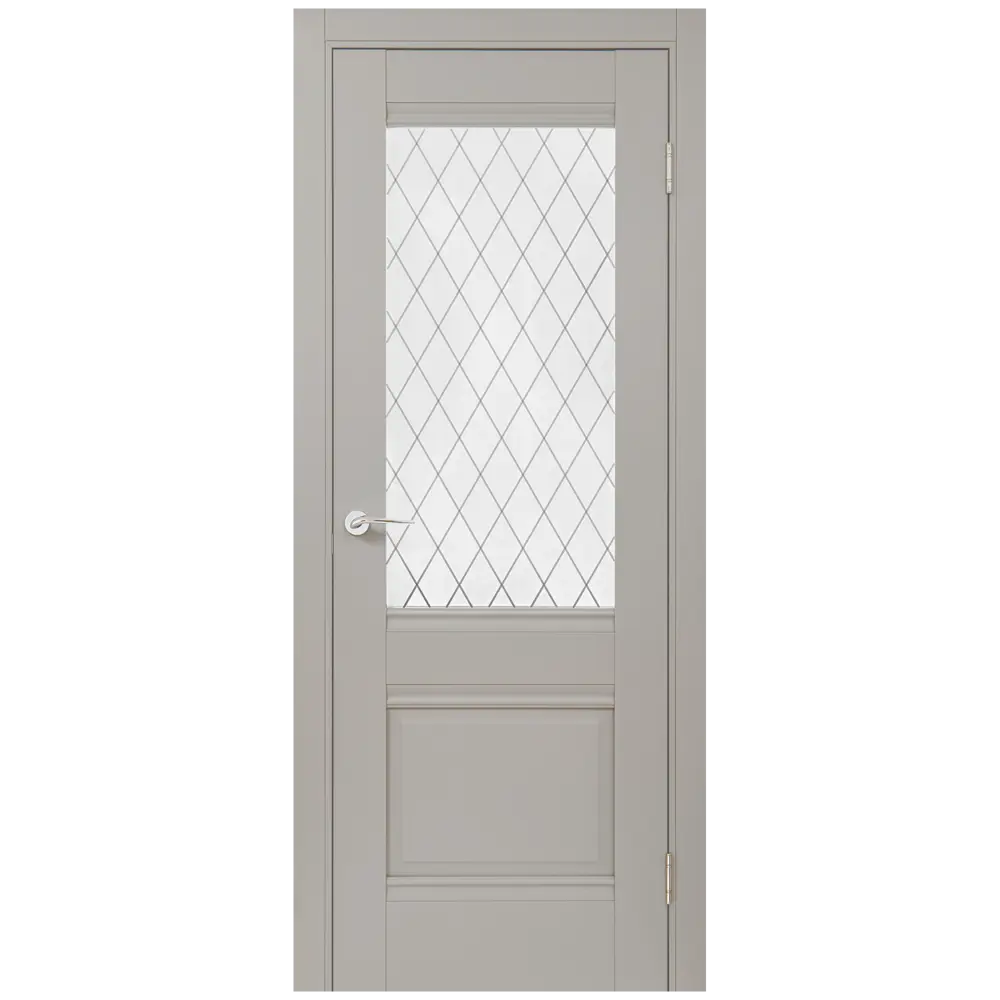 Комплект двери Классико-43 со стеклом 70x200 см Hardflex серый с добором 200 мм 89430419 STLM-2091908 PORTIKA 