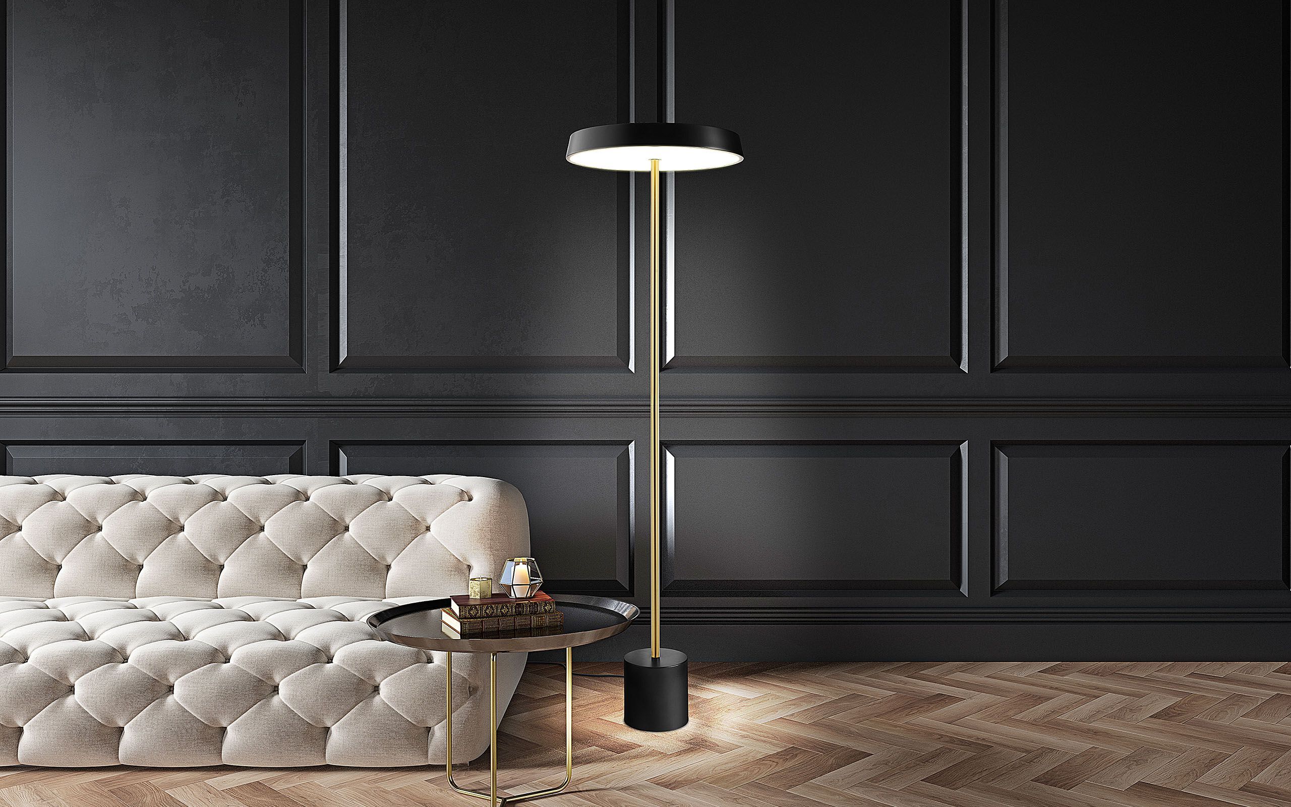 Металлический светодиодный торшер Valaisin Grönlund Kimber ARCH-00150845 - Вид №4