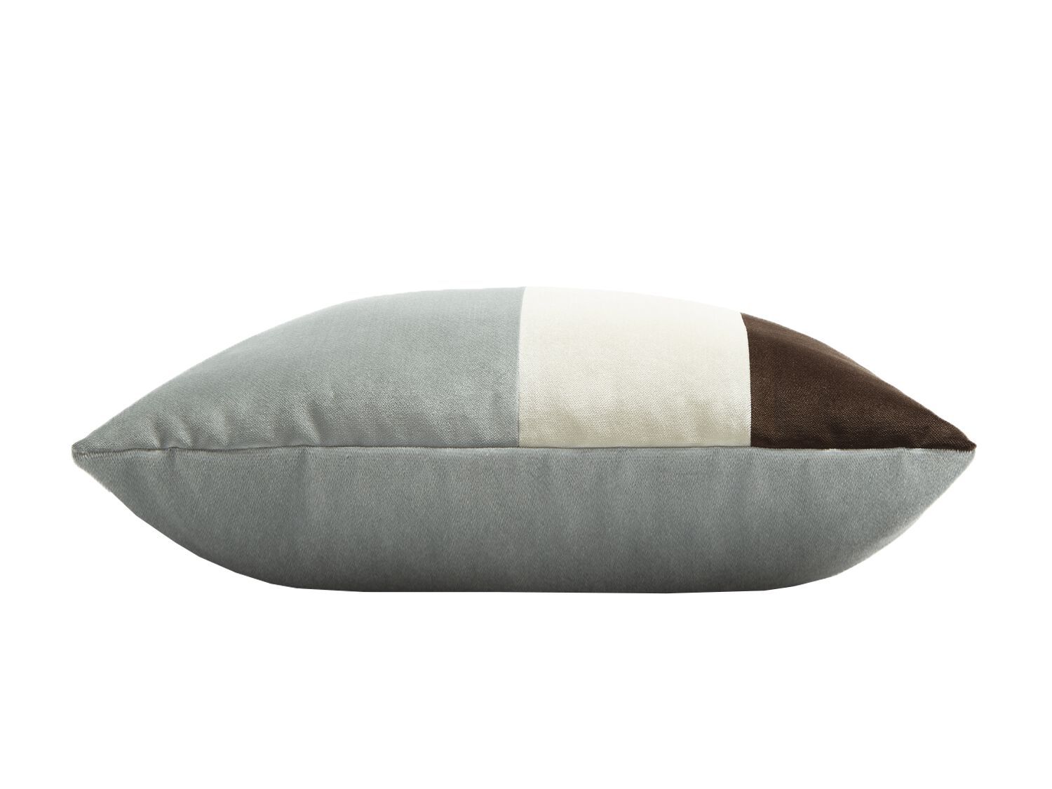 Бархатная прямоугольная полосатая подушка LO DECOR TRIPLE VELVET ARCH-00090888 - Вид №5