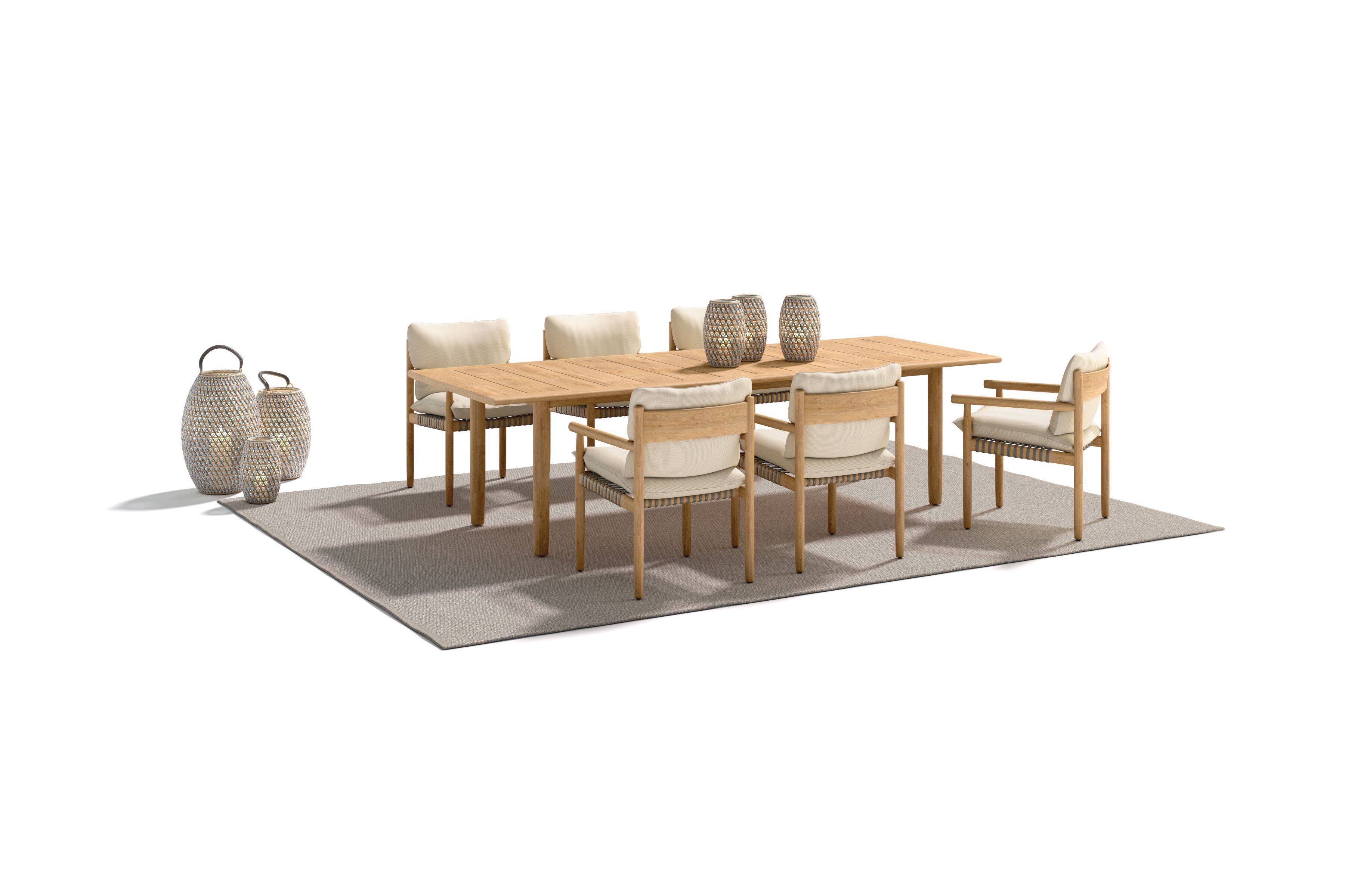 Прямоугольный садовый стол из тикового дерева DEDON TIBBO ARCH-00129262 - Вид №4