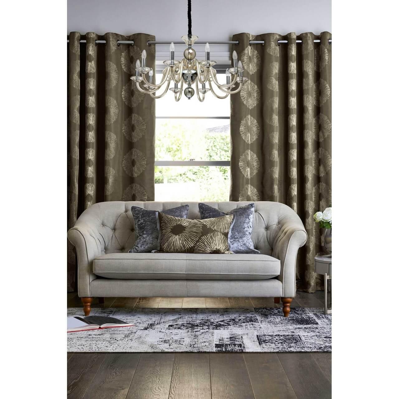 Подвесная люстра MW-Light Элла 483012710 MW-LIGHT ДИЗАЙНЕРСКИЕ, ЭЛЛА 187312 Бежевый  - Вид №1