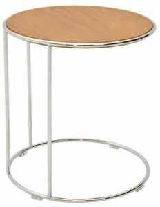 B&T Design Круглый сервисный столик из фанерованной древесины