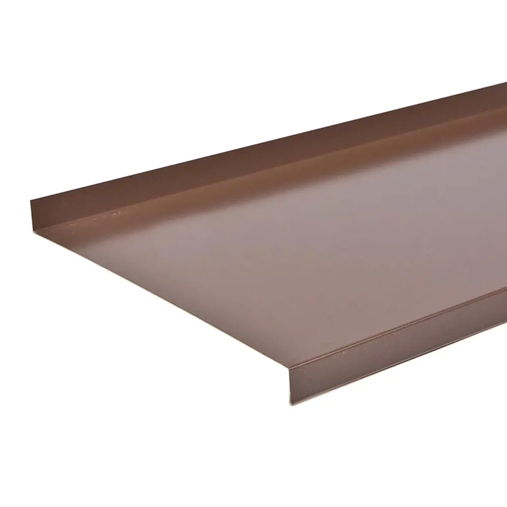 ИНТЕРПРОФИЛЬ Наружный оконный отлив 160 мм коричневый для защиты фасада 17880673 STLM-0008914
