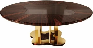 Malabar Круглый обеденный стол из фанерованной древесины Marina