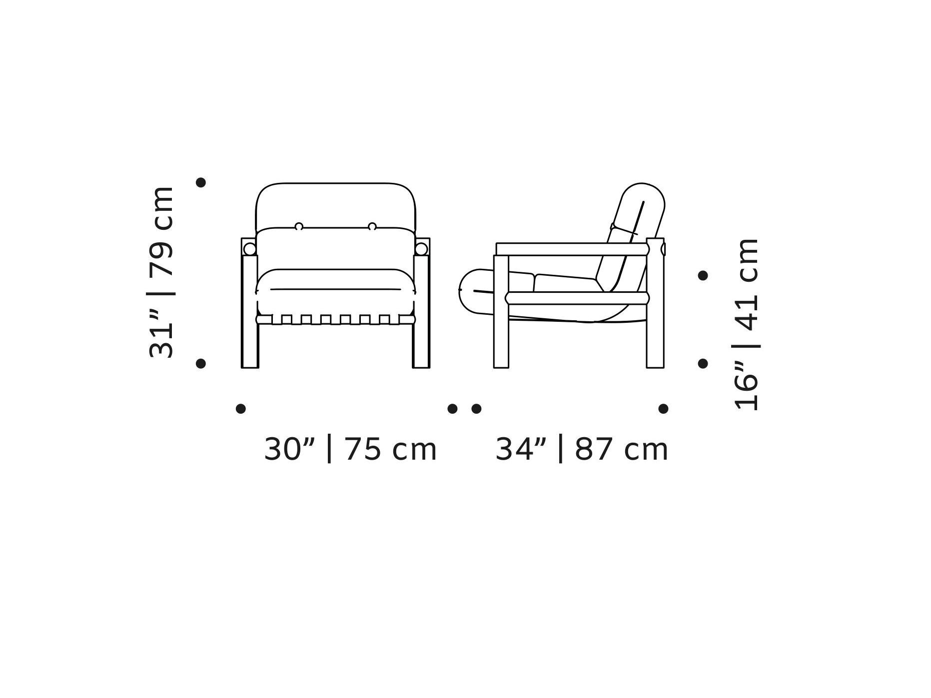 Садовое кресло iroko с подлокотниками Mambo Unlimited Ideas JAMES ARCH-00149867 - Вид №4