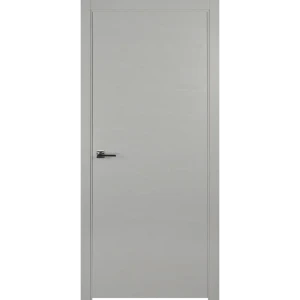 Дверь межкомнатная Лайнвуд 2 глухая шпон цвет светло-серый 60x200 см