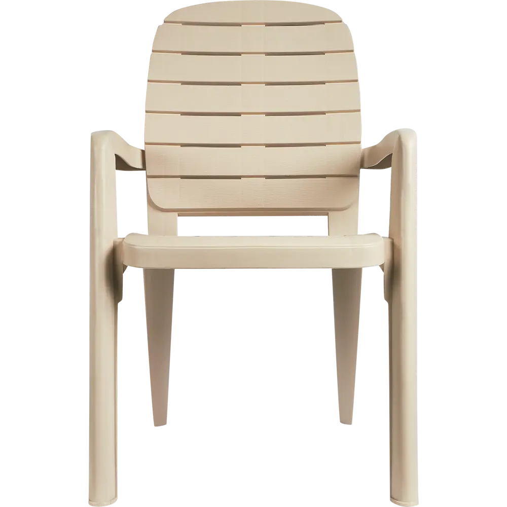 Кресло садовое Прованс 600x580x915 мм, цвет серый ЭЛЛАСТИК-ПЛАСТ STLM-2177863 - Вид №2