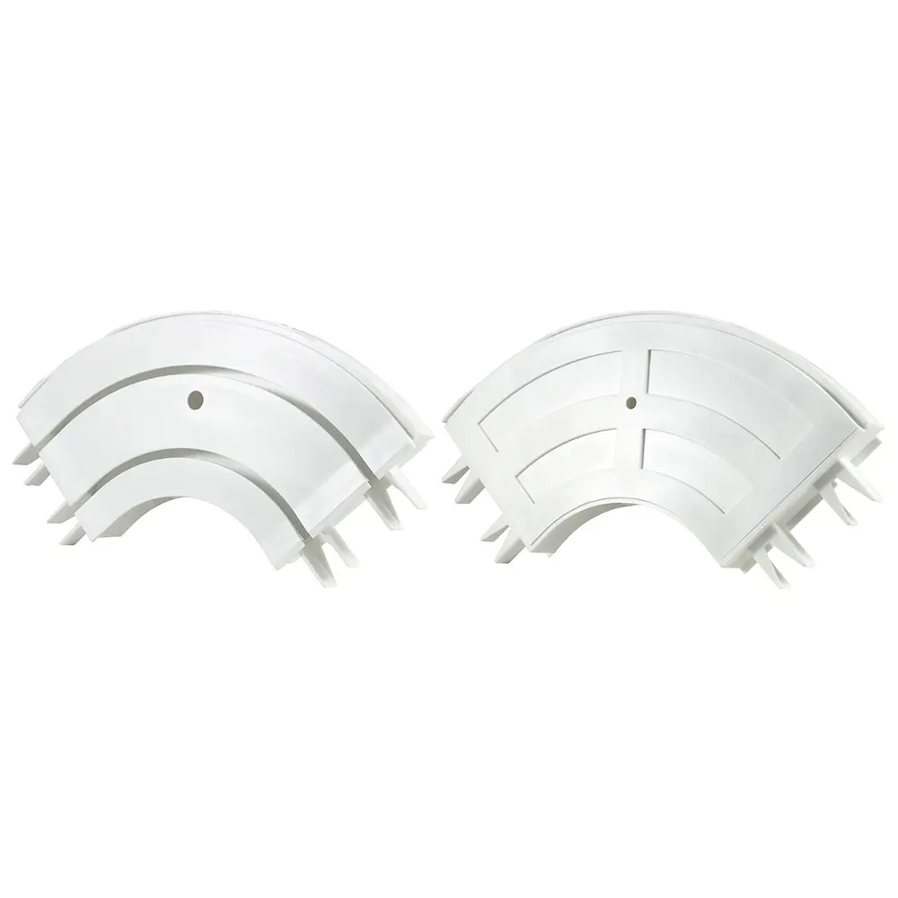 Соединитель для карниза двухрядный KREAFORTA пластик цвет белый 2 шт STLM-2017147