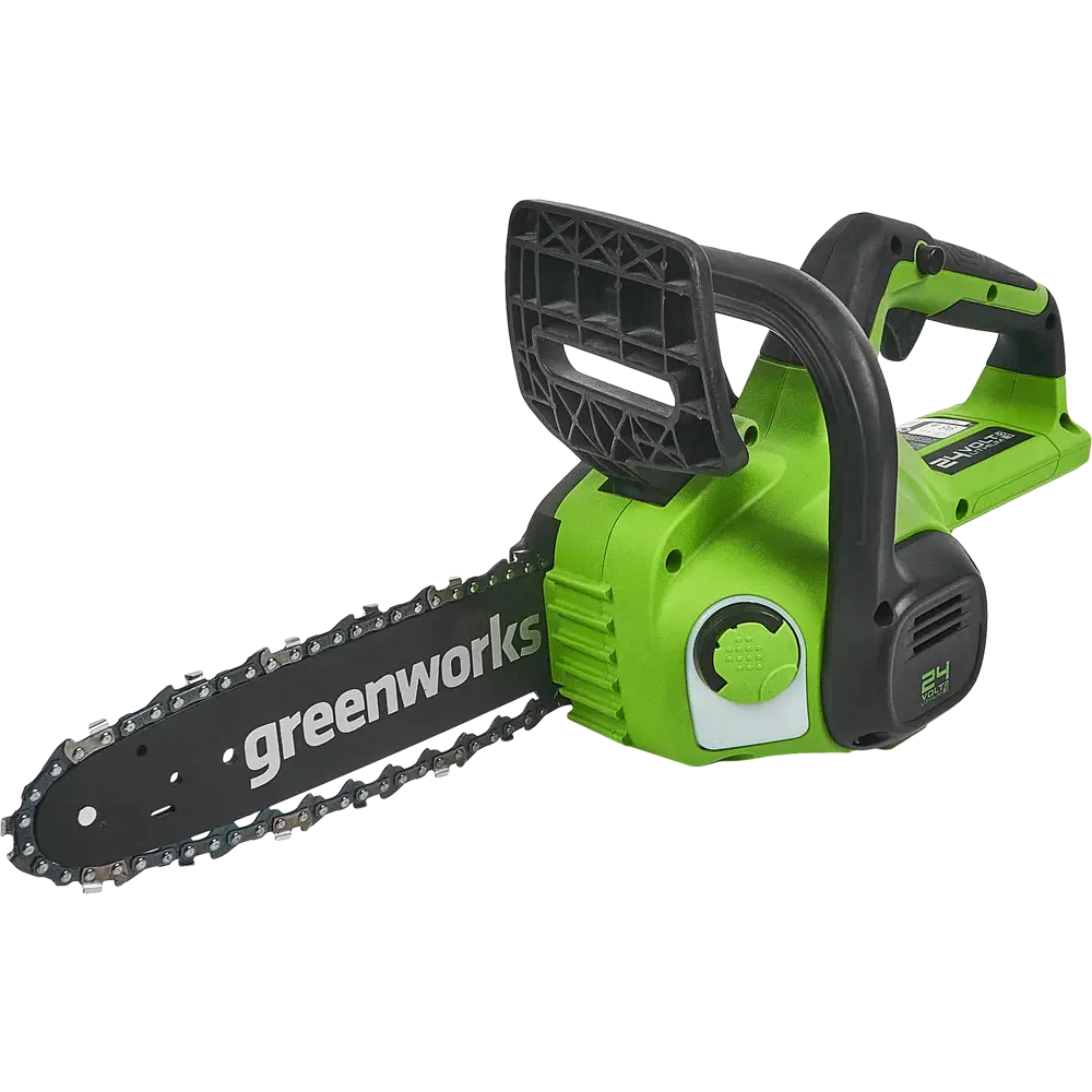 Аккумуляторная пила Greenworks 24V с шиной 25 см и комплектом АКБ 84134062 STLM-0046637