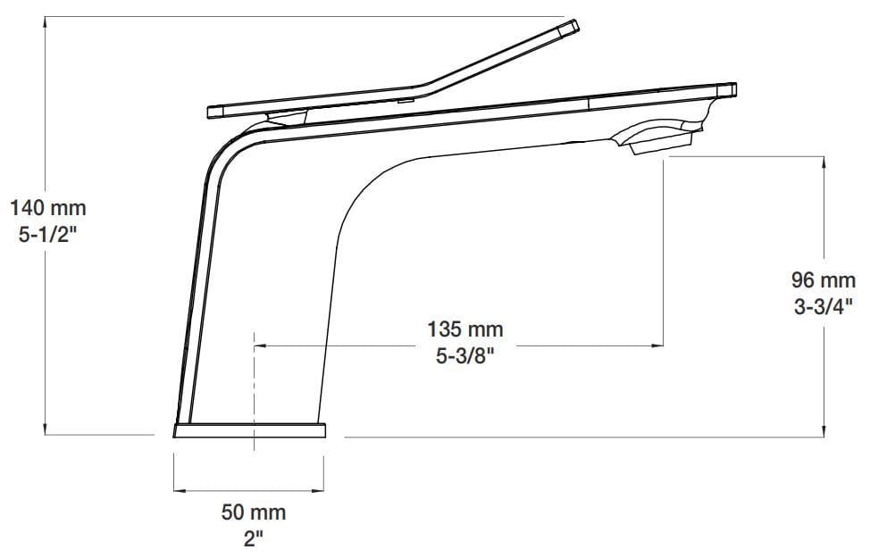 Однорычажный смеситель для раковины без слива BARIL Accent B56 ARCH-00006556 - Вид №2