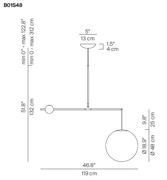 Стеклянный подвесной светильник LUCEPLAN Malamata ARCH-00008876 - Вид №1