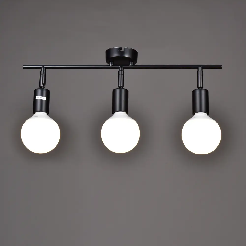 Люстра потолочная Реал КС30463 3 лампы 10 м² цвет черный КЛЮЧНИК STLM-2134030 - Вид №1