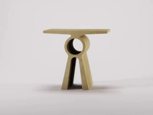 Прямоугольный бетонный журнальный столик