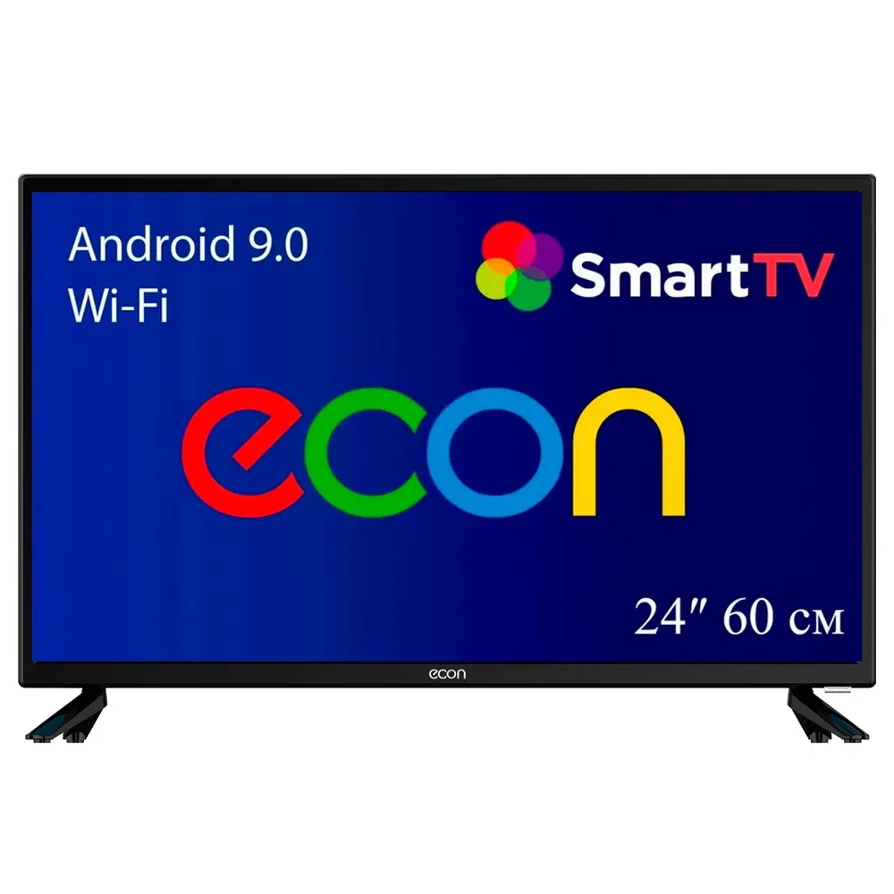91023917 Телевизор EX-24HS005B LED Smart TV 24" 60 см цвет чёрный карбон STLM-0445614 ECON