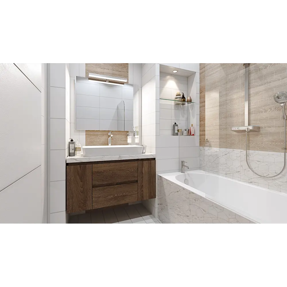 Зеркало к мебели с полочкой Aquaton Адель 80 STLM-2137806 - Вид №3