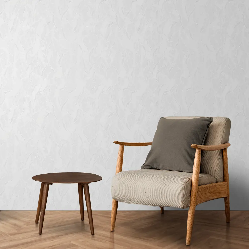 Обои под покраску флизелиновые Inspire Волны белые 1.06x10 м 141г/м² 2722-1 STLM-2167680 - Вид №2