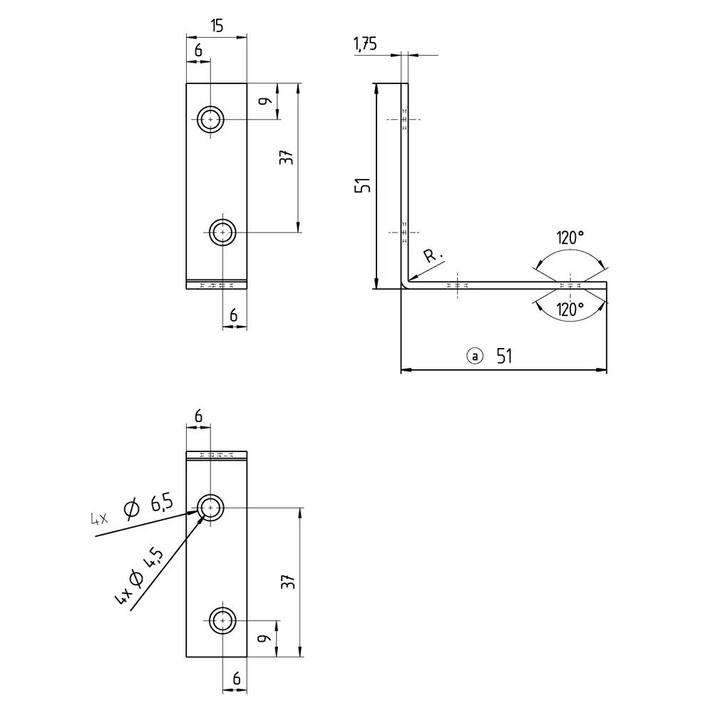 Уголок мебельный GAH ALBERTS KSZ 50x50x15x1.75 желтый цинк STLM-2200295 - Вид №3