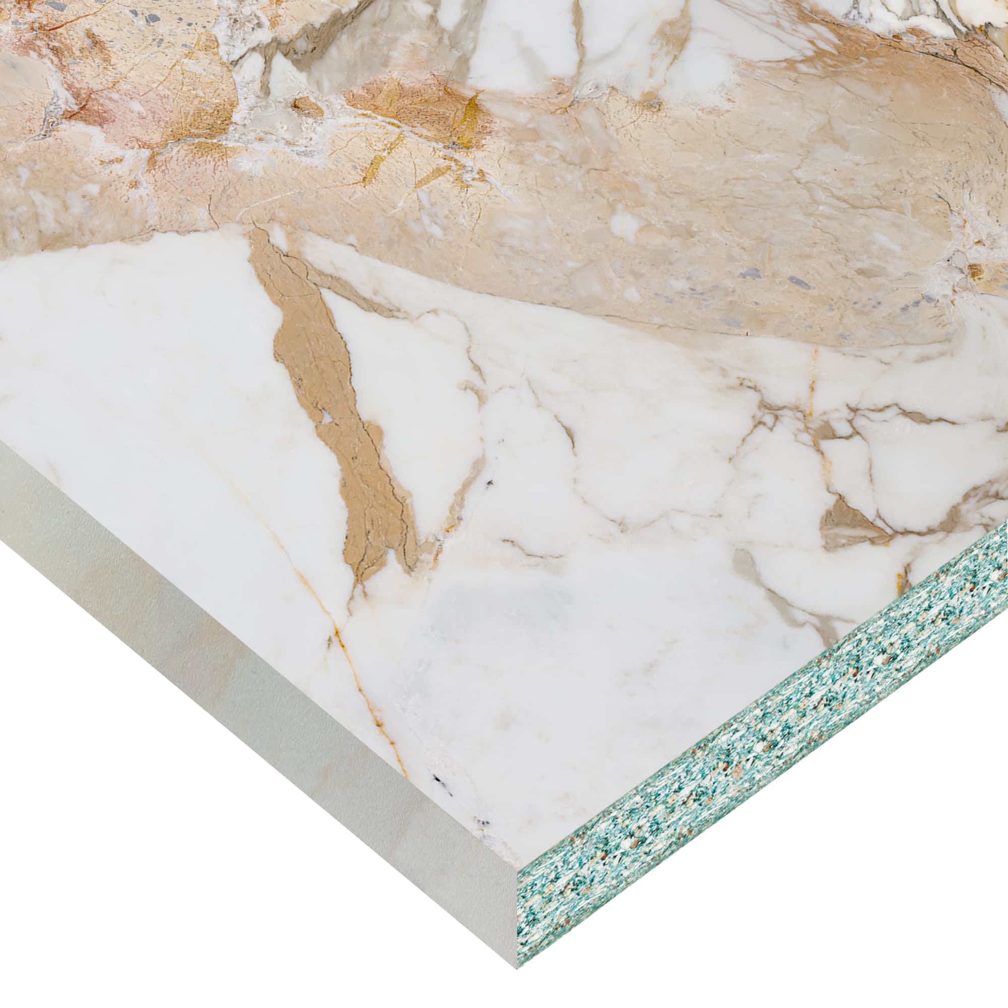 89077710 Столешница , 120x3.8x60 см, ЛДСП, цвет мультиколор Мрамор Урано Santreyd  - Вид №1