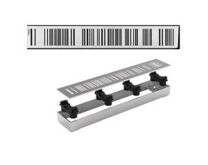 90571960 Решетка barcode для душевого трапа L700х55 мм нержавеющая сталь STLM-0288869 VALSIR