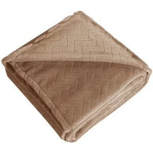 Плед Kazan 140x200 см велсофт цвет бежевый