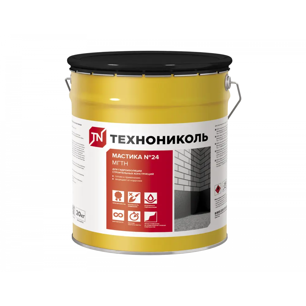 Мастика гидроизоляционная Технониколь №24 МГТН 20 кг МГТН № 24 STLM-2036570