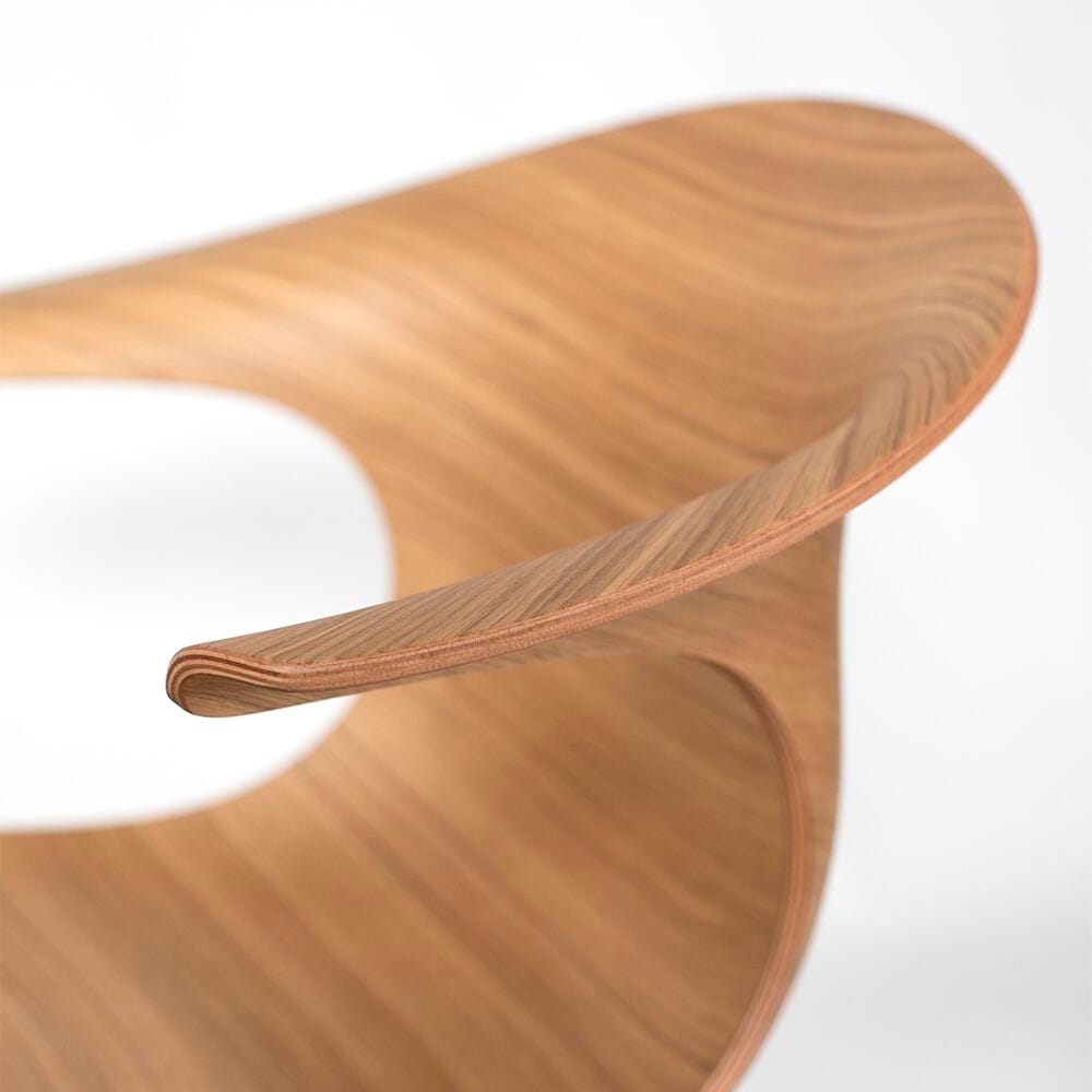 Деревянный стул с подлокотниками Infiniti Loop 3D Wood ARCH-00071683 - Вид №4