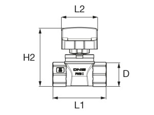 Моторизованный шаровой кран "Top Entry", прямая версия Fastec-F/F
