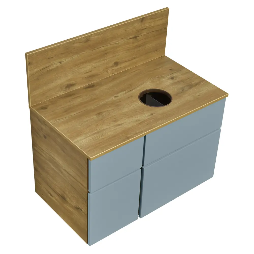 Столешница и панель Мишель 80 см, цвет дуб руст Santreyd STLM-2039315 - Вид №2