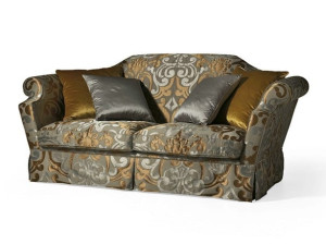 Классический стиль 3-местный тканевый диван