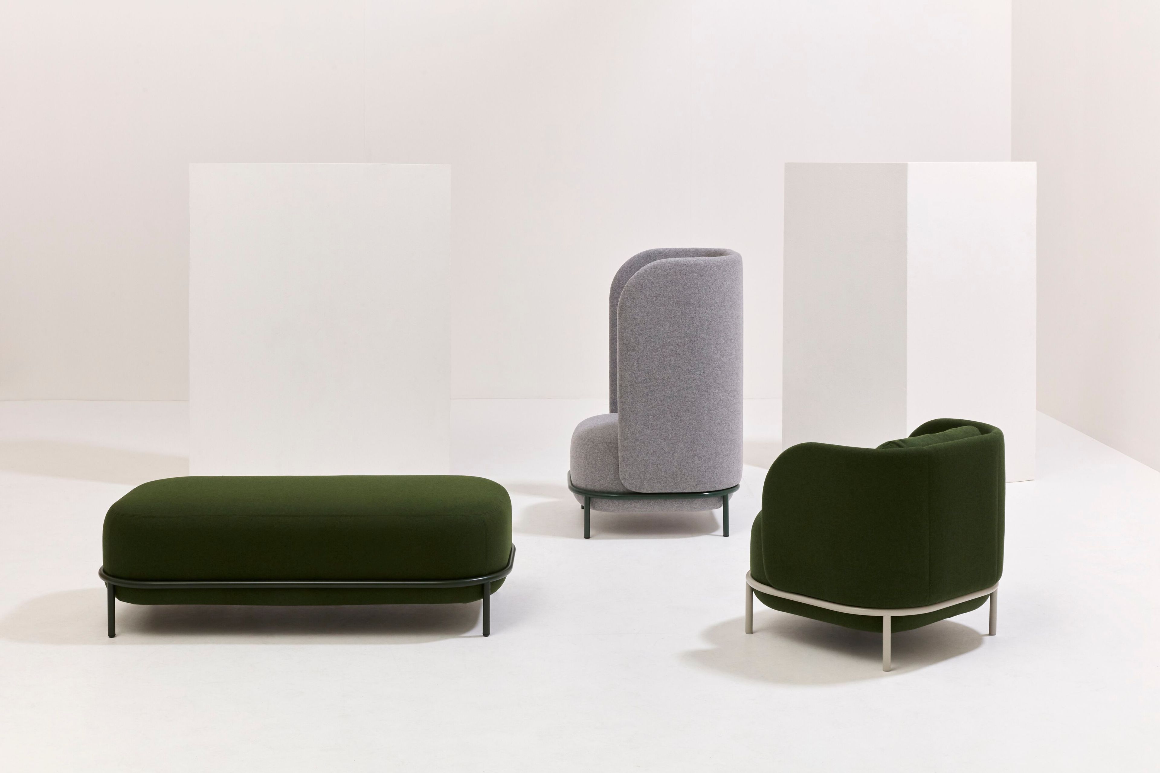 Металлическая мягкая скамья Billiani Bold ARCH-00035796 - Вид №1