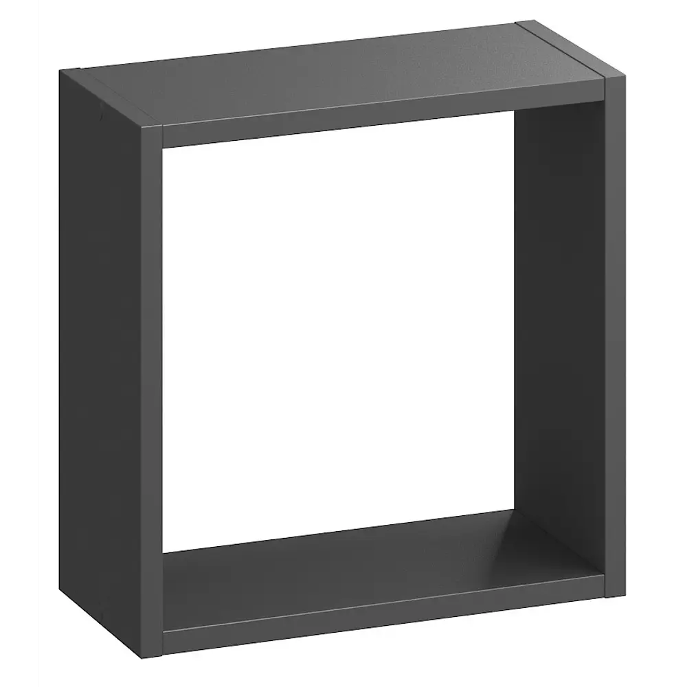 Стеллаж SPACEO KUB 1/2К, 36х36х15,9 см, цвет графит STLM-2080967