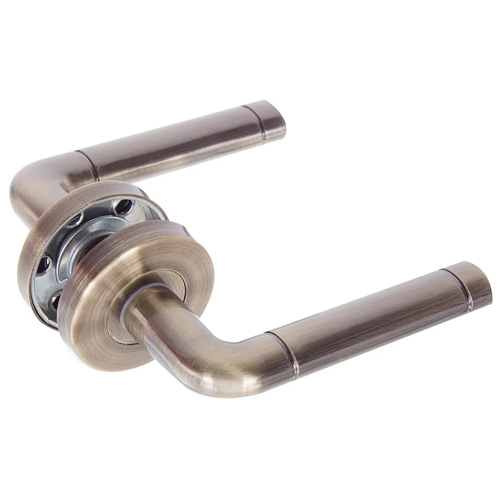 Ручки дверные на розетке ASS-6329 цвет античная бронза EDSON STLM-2076920 - Вид №1