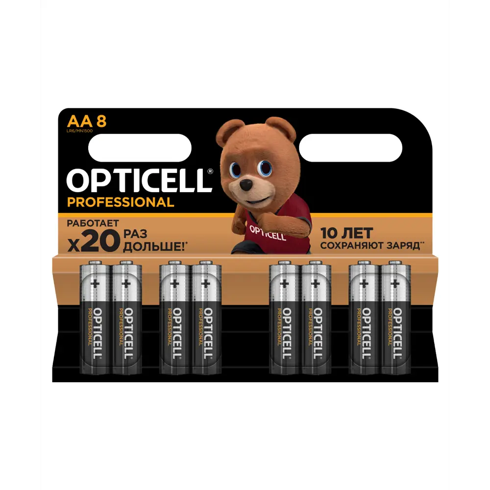 Алкалиновые батарейки Opticell Professional AA 8 штук 89385142 STLM-1440463