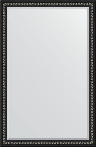 BY 1215 Зеркало с фацетом в багетной раме - черный ардеко 81 mm EVOFORM Exclusive