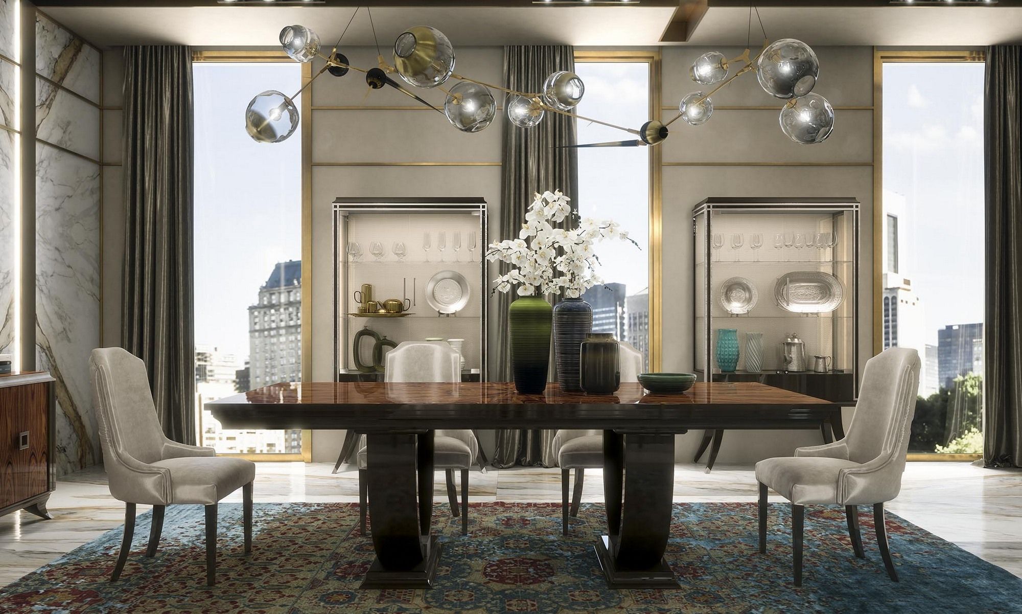 Прямоугольный стол из шпона GUERRA VANNI Оскар ARCH-00071373 - Вид №3