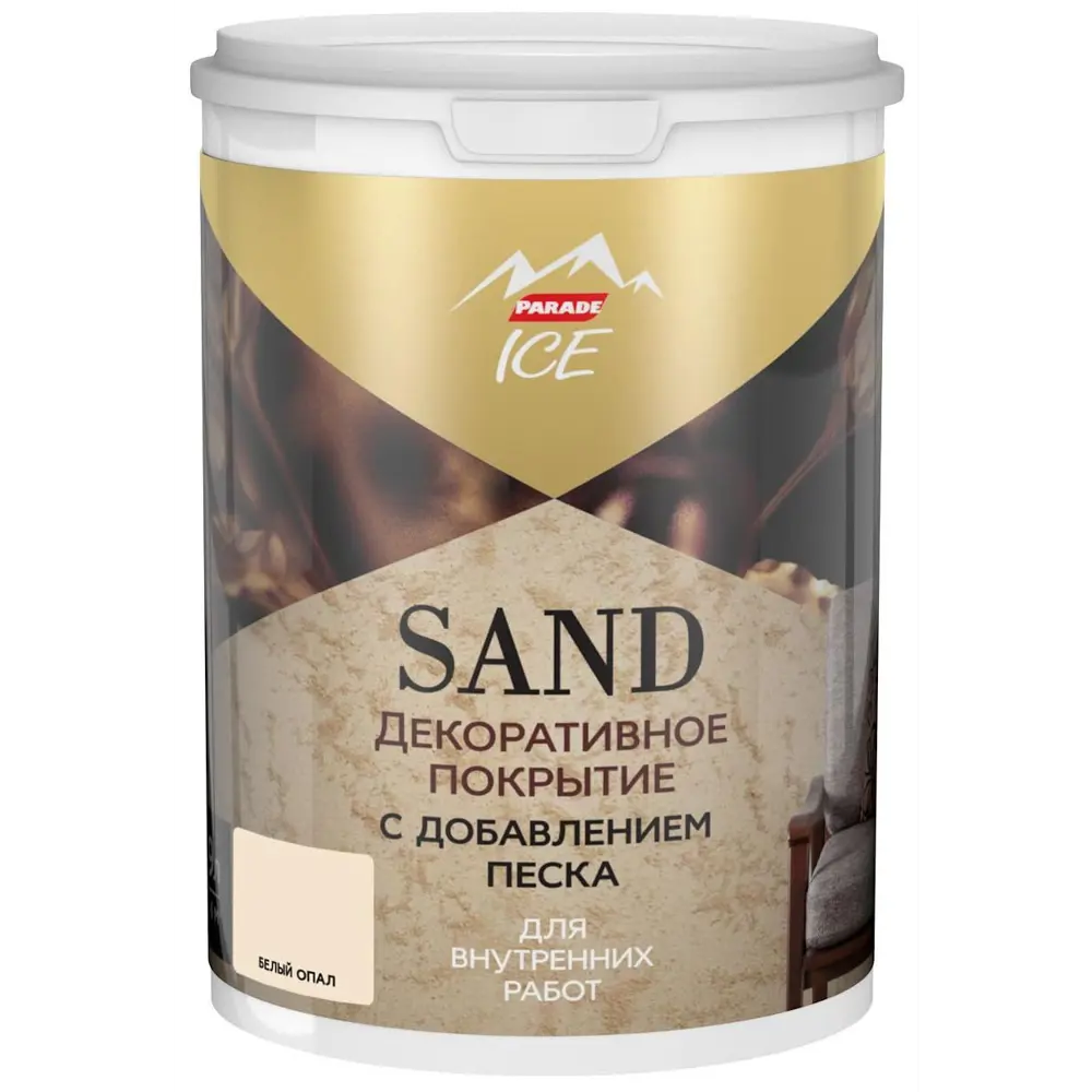 Декоративное покрытие Sand с песком 0.9 л цвет белый опал Parade STLM-2073326