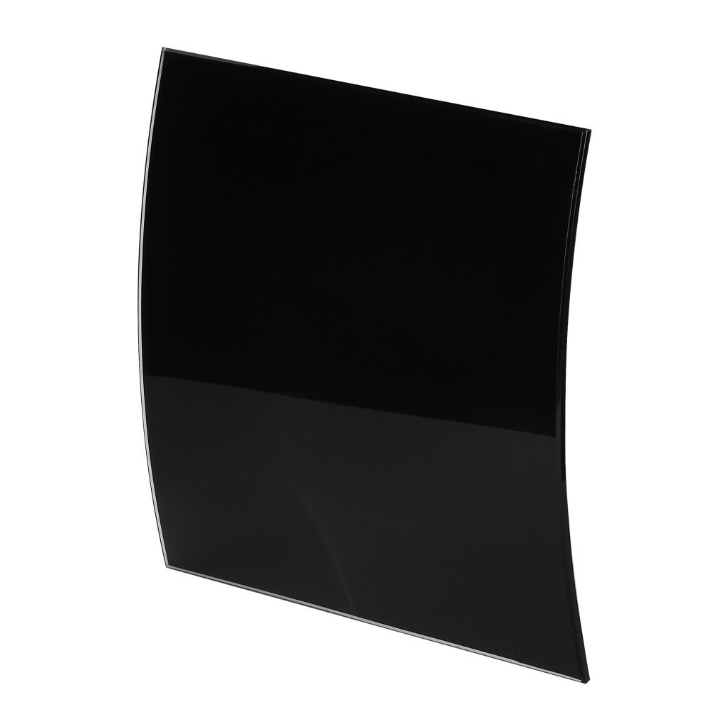 93893777 Панель декоративная для вытяжного вентилятора PEGB100P KW стекло цвет черный матовый STLM-0603920 AWENTA