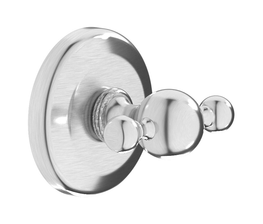 Двойной настенный крючок WE ARE IB hr009ss Brushed Nickel Hermes