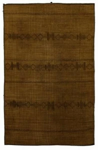 AFOLKI Прямоугольный коврик из дерева и кожи Tuareg St040tu