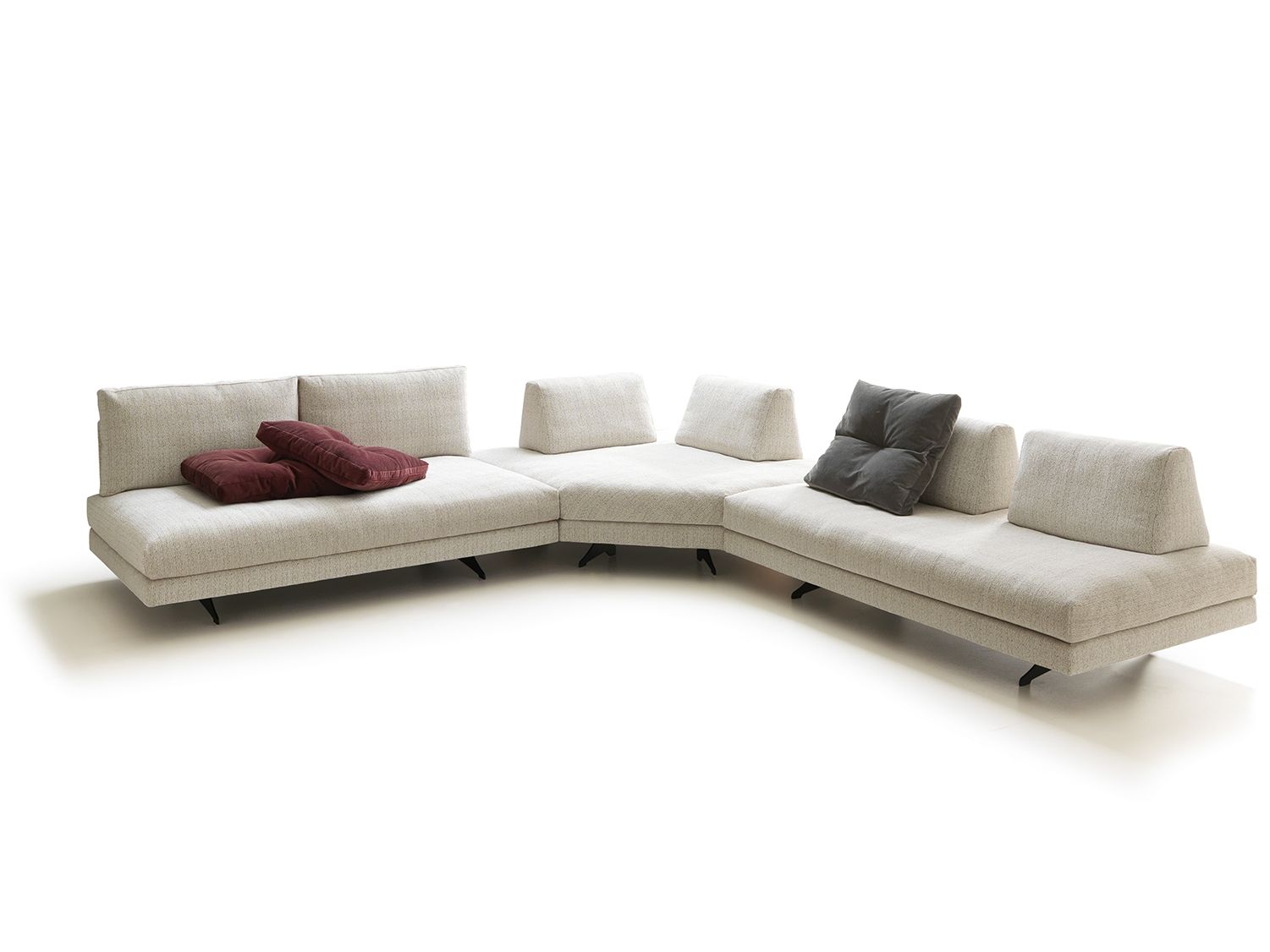 Секционный угловой диван из ткани VALENTINI камень ARCH-00081057 - Вид №6