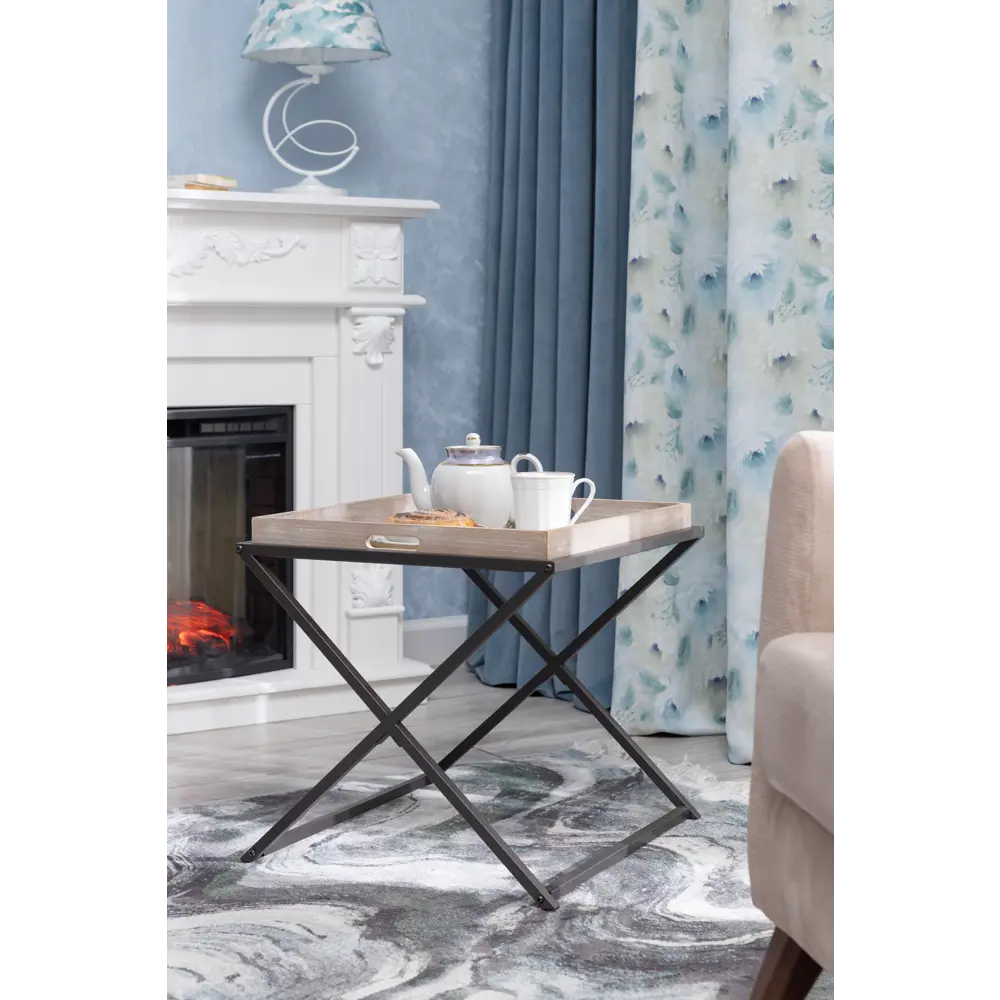 Столик с подносом 48х48х47,5 см каштан Atmosphera STLM-2187118 - Вид №2